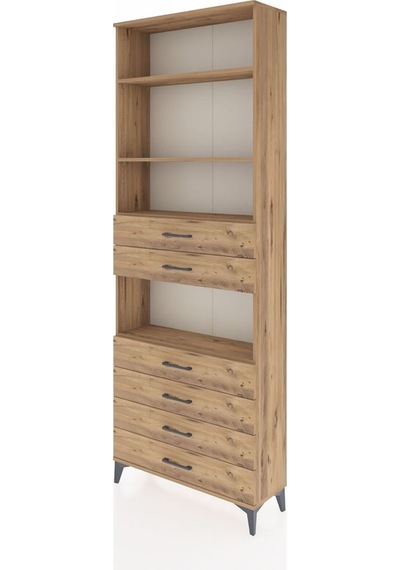 Arges Dolap 4 Raflı 6 Çekmeceli 88x30x243 Çam-çam Çam Arges Dolap 4 Raflı 6 Çekmeceli 88x30x243 Çam-çam Çam