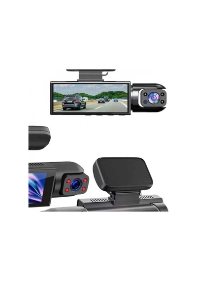 Black Box Çift Kameralı Ekranlı Full Hd Araç Kamerası 2.5k Ön Kamera 720p İç Ve Arka Kamera