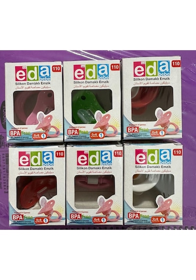 Damaklı Emzik Silikon Emzik 6 Adet No:1 0-6 Ay One Size 120 77208511 One Size