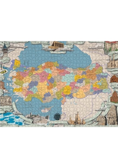 Gürbüz Yayınları Türkiye Siyasi Puzzle 1000 Parça
