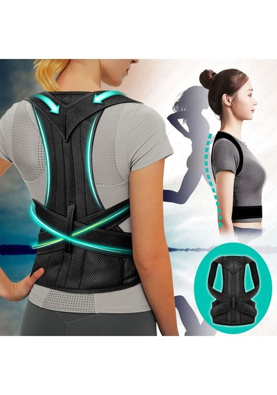 Dik Duruş Korsesi Çift Balenli Unisex Kamburluk Önleyici Korse Medikal