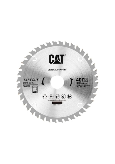 Cat Da08002 184x30mm Ahşap Kesme Elmas, Daire Testere Bıçağı 40 Diş