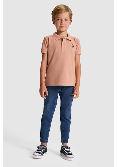 U.S. Polo Assn. Erkek Çocuk Pudra Tişört Basic 50325608-vr042