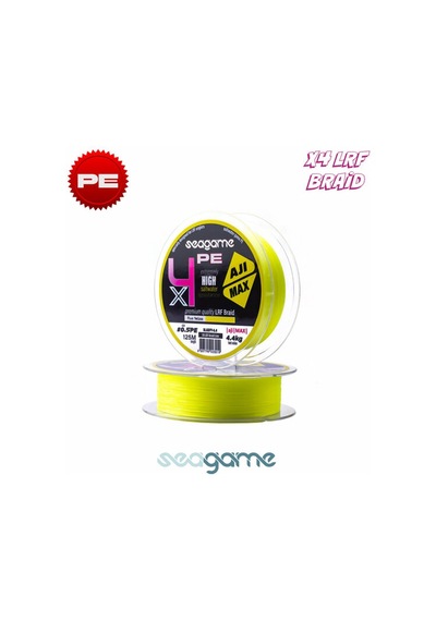 Seagame Ajı Max X4 Pe 125m 0.2 Fluo Yellow