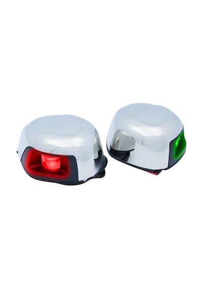 Labarka LED Baş İskele Sancak Feneri Krom İkili 12V