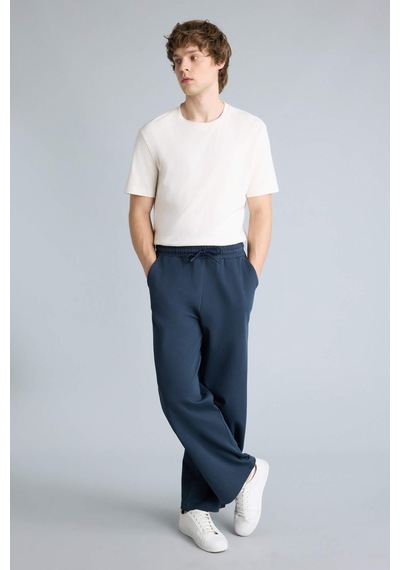 Defacto Baggy Fıt Geniş Paça Pantolon H3094ax26spnv64 Lacivert-nv64