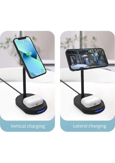 Kablosuz Masaüstü Hızlı Şarj Cihazı 30w