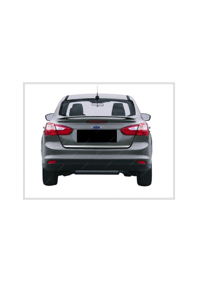 Ford Focus 3 Sedan Krom Bagaj Alt Çıtası 2010-2018 Arası P.Çelik N11.5028