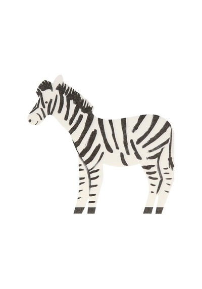 Meri Meri - Zebra Napkins - Zebra Peçete - 20'li