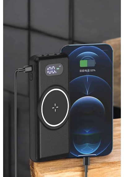 Hızlı Şarj Dijital Göstergeli Powerbankli Çoklu Şarj Özelliği Çok Renkli 71924010