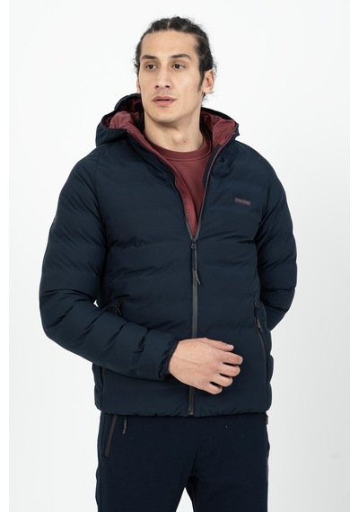 Maraton Sportswear Regular Erkek Kapşonlu Uzun Kol Basic Lacivert Mont 21501-lacivert Lacivert