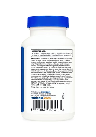 Nutricost Pregnenolone 100mg, 120 Capsul.tr Tek Yetkili Satıc...