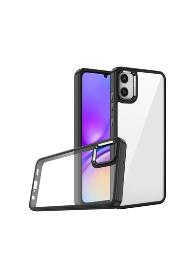 Galaxy A05 Kılıf Zore Flora Kapak Siyah