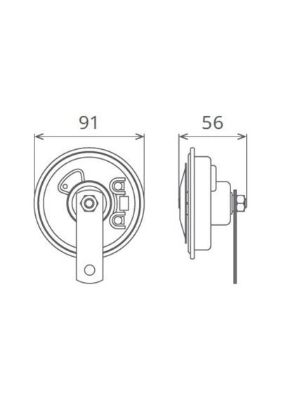 Seger Korna Seti Çift Fişli 12 Volt İnce ve Kalın Sesli N11.424