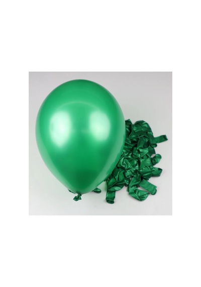Metalik Balon Parti Organizasyon Balonu 12 İnç Düğün Doğum Günü Dekorasyon 50 Adet Yeşil Koyu
