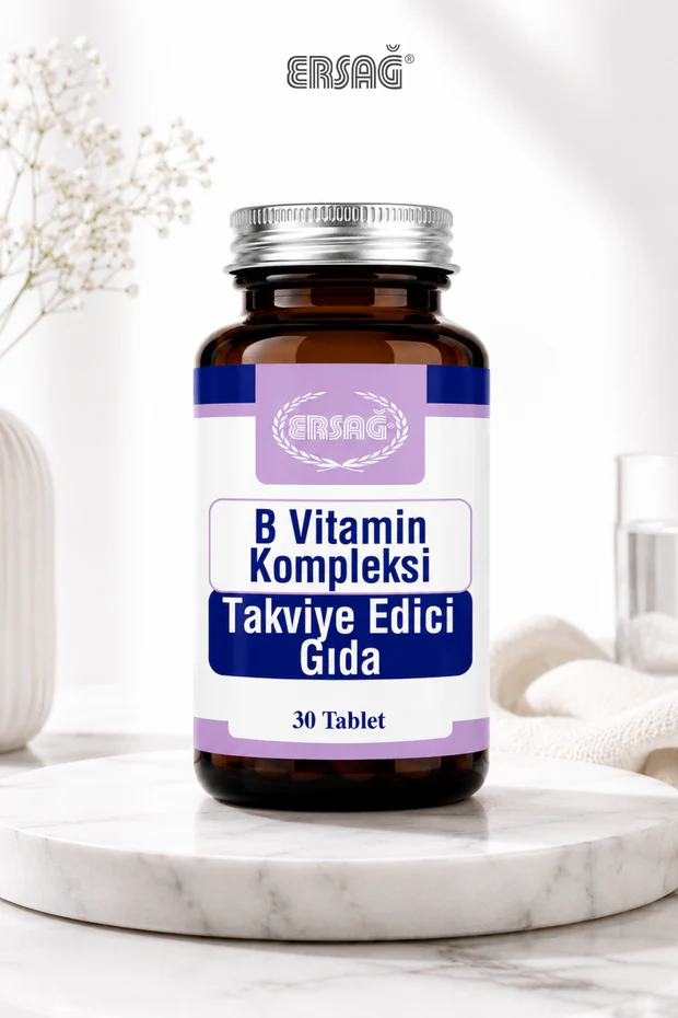 Ersağ B Vitamin Kompleksi Takviye Edici Gıda 30 Kapsül