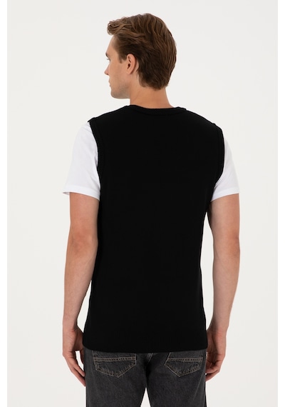 U.s. Polo Assn. Erkek Siyah Süveter 50316843-vr046 Siyah