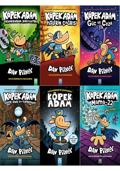 Dav Pilkey Den 6 Kitap Set Köpek Adam