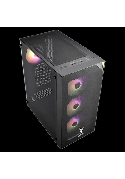 Vento Vg4200s Mid Tower, 850w 80+ Siyah, Temperli Cam, Rgb, Atx Gamıng Kasa