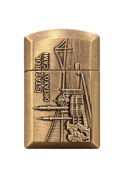 Hunter Soft Flame İstanbul Ortaköy Design Bronz Çakmak Ack029