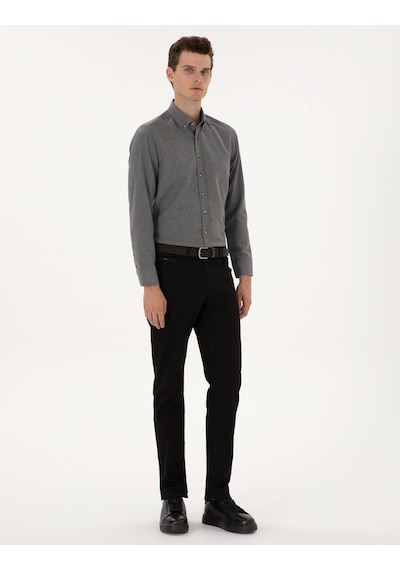 Pierre Cardin Erkek Gri Gömlek Desenli 50316751-vr024 Gri