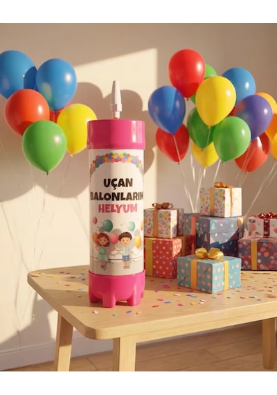 2.2 Kg Helyum Gazı - Uçan Balon Şişirme Gazı - Ses Değiştirme - Kullan At Tüp Şeffaf