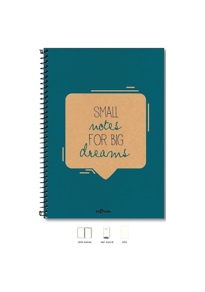 Eco Kraft Defter Düz 200 Syf Mavi 17x24 Cm