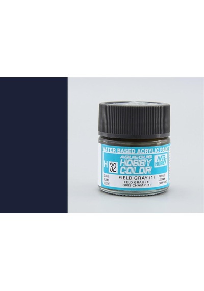 10 Ml. Field Gray 1 Aqueous Serisi Maket Boyası, Mr.hobby H032 Standart