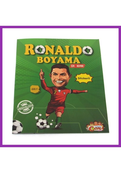 Bezos Ronaldo Çıkartmalı Maskeli Boyama Kitabı Bty