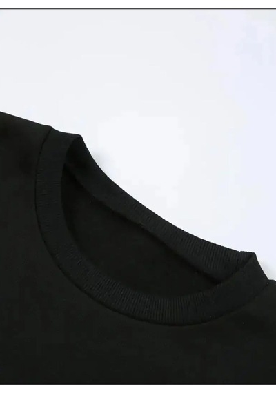 Blackjack Giyim Losangeles Baskılı Sweatshirt Siyah