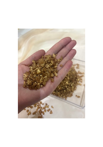 Sck-01 Antik Altın Sanatsal Cam Kırığı 100gr