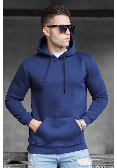 Madmext Lacivert Erkek Sweatshirt 5339 Lacivert