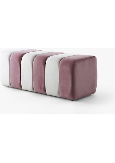 Yarmalı Bench Pembe-beyaz Pembe