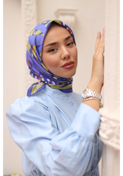 Silk Home Olinda Eşarp 48003-10 Eflatun