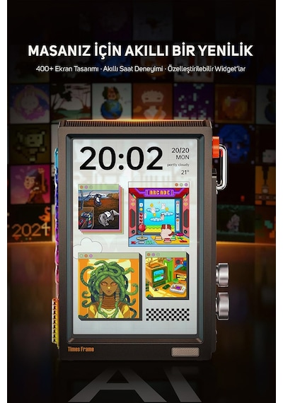 Divoom Times Frame 10.1 Akıllı Kişiselleştirilebilir Dijital Çerçeve, 64gb Siyah