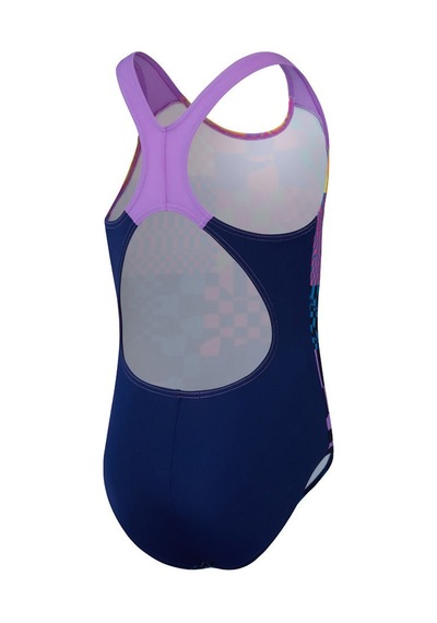 Speedo Digital Placement Splashback Kız Çocuk Yüzücü Mayosu Çok Renkli