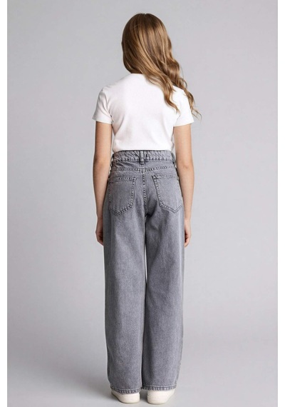 Defacto Straıght Wıde Jean Pantolon Kız Çocuk G9536a826spnm55 Gri-nm55