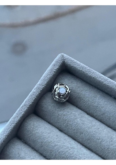Sonsuzluk Çemberi Charm /asafaccessory Beyaz