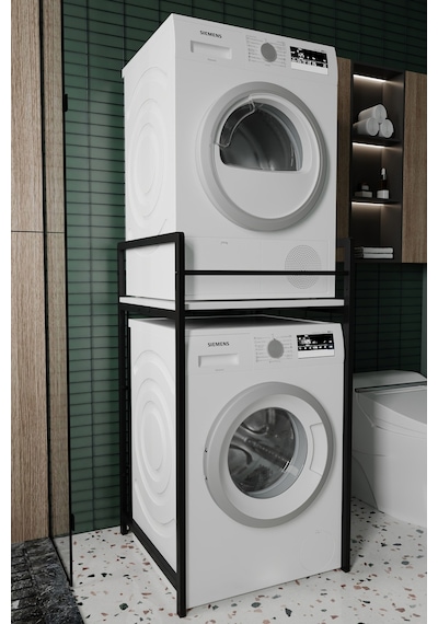 Sundra Banyo Dolabı Çamaşır Ve Kurutma Makinesi Dolabı Beyaz Beyaz