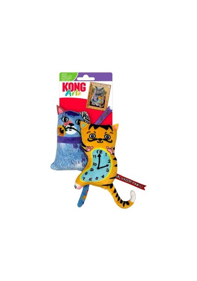 Kong Artz Dali/van Gogh Peluş Kedi Oyuncağı 2 'li