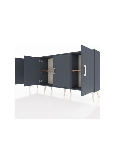 Arges Konsol 3 Raflı 4 Kapaklı 176x30x83 Antrasit-antrasit/çam Antrasit/çam Arges Konsol 3 Raflı 4 Kapaklı 176x30x83 Antrasit-antrasit/çam Antrasit/çam