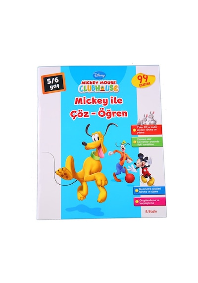 Mickey ile Çöz Öğren 5-6 Yaş- Doğan ve Egmont Yayıncılık