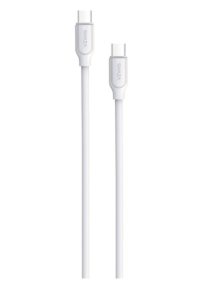 Shaza Usb C- Type C 1m 60w Destekli Şarj Ve Data Kablosu Sg2001t/wt