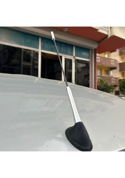 Oto Anten Krom Tavan Anteni Ve Gövde Takımı Uzun Kısa Ayarlanabilir Tüm Araçlara Uyar
