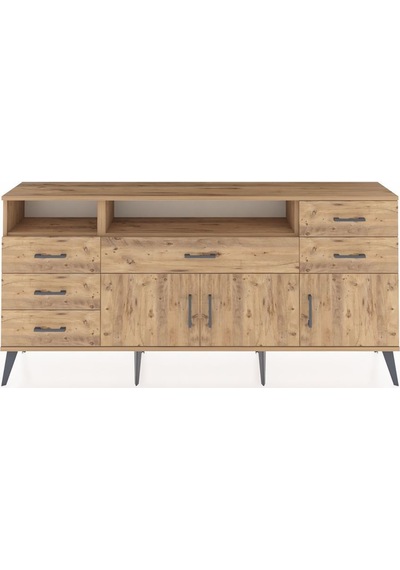 Arges Konsol 3 Raflı 6 Çekmeceli 3 Kapaklı 176x30x83 Çam-çam/çam Çam/çam Arges Konsol 3 Raflı 6 Çekmeceli 3 Kapaklı 176x30x83 Çam-çam/çam Çam/çam