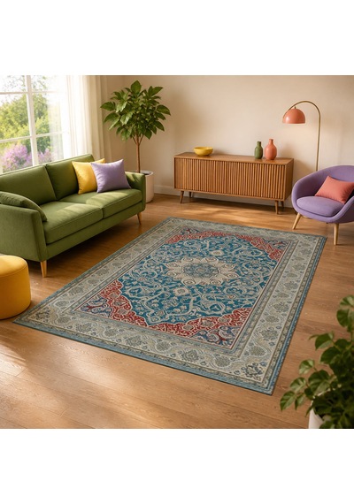 Kartela Halı Elya Halı Jüt Taban Dokuma Halı - 100 X 150 Cm Çok Renkli