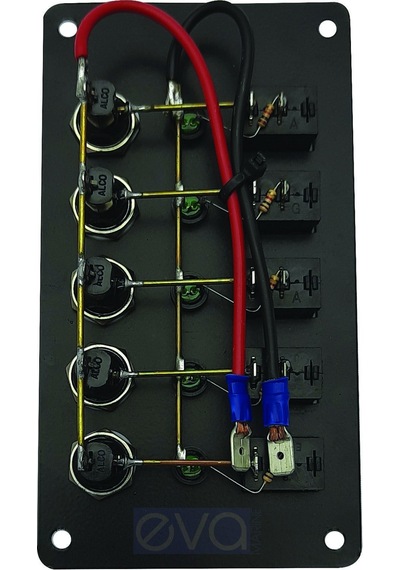 Sealux 5Li Dikey. Izoleli. Switch Panel. Sigortalı