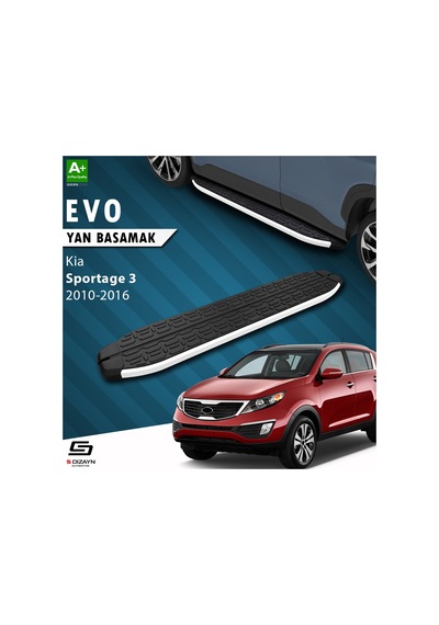 S-dizayn Kia Sportage 3 Evo Aluminyum Yan Basamak 173 Cm 2010-2016