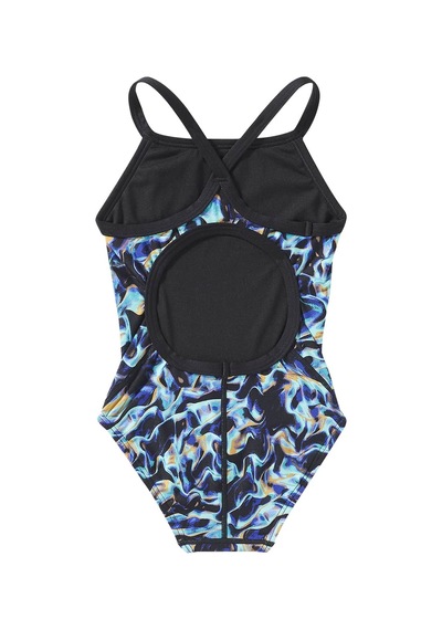Tyr Durafast Elite Diamondfit Kız Çocuk Mayo - Energia Mavi - Siyah