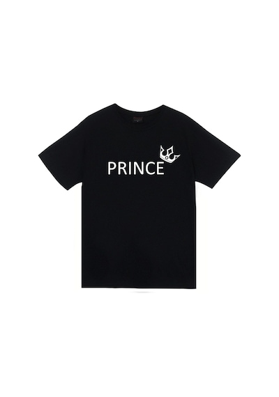 Stoned&Fame Unisex Siyah Prince Prens Baskılı T-shirt SIYAH